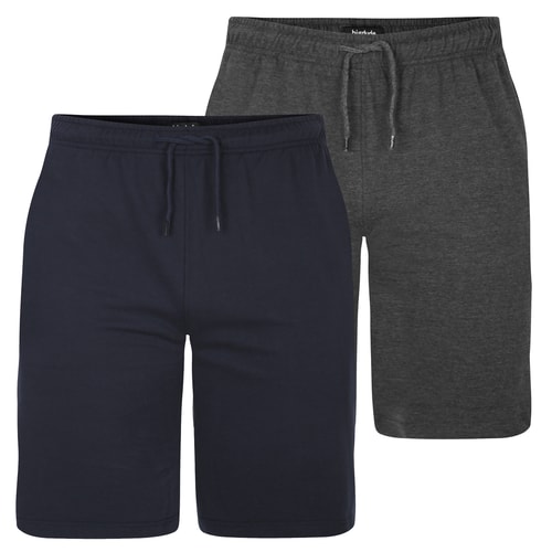Bigdude Loopback Jogger Shorts Doppelpack Anthrazit/Marineblau